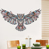 Colorful Owl Wall Sticker