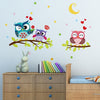 Removable Waterproof Owl Wall Sticker
