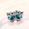 Crystal Owl Stud Earrings