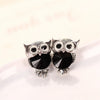 Crystal Owl Stud Earrings