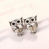 Crystal Owl Stud Earrings