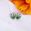 Crystal Owl Stud Earrings