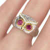 Cute Silver Owl Ring