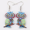Cute Owl Drop Earrings