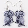 Cute Owl Drop Earrings