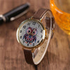 Cute Leather Strap Owl Watch