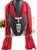 Cute Owl Scarf Necklace