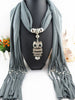 Cute Owl Scarf Necklace