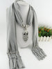 Cute Owl Scarf Necklace