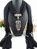 Cute Owl Scarf Necklace
