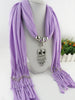 Cute Owl Scarf Necklace