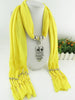 Cute Owl Scarf Necklace