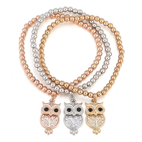 Unique Owl Strand Bracelet