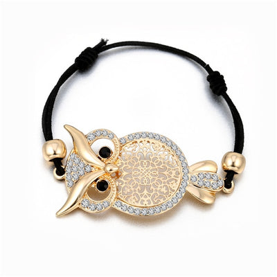 Dainty Owl Charm Bracelet
