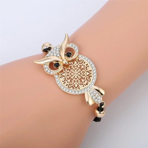Dainty Owl Charm Bracelet