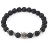 Natural Owl Bead Bracelet