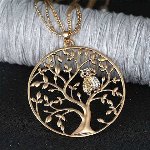 Tree of life Owl Necklace