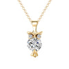 Crystal Owl Pendant Necklace